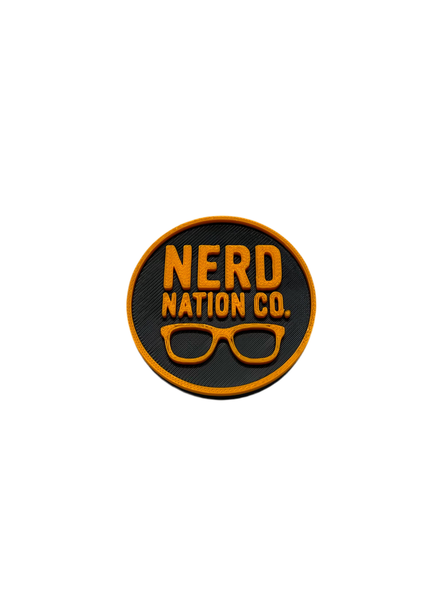 Nerd Nation Co. Orange Button (Large - Non glow)