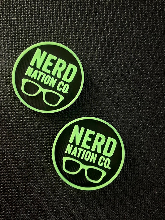 Nerd Nation Co. Green Glow Button (Large)