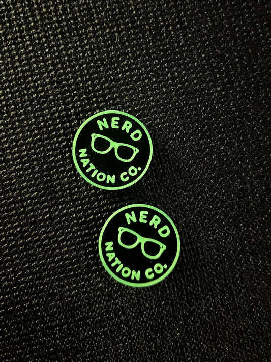 Nerd Nation Co. Green Glow Button (Small)