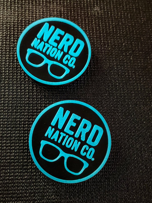 Nerd Nation Co. Blue Glow Button (Large)